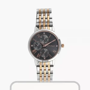 Titan Workwear Anthracite Dial Casual Ladies Watch